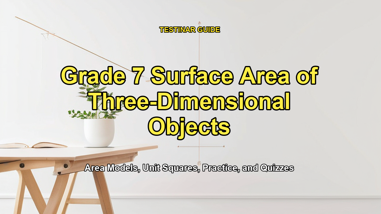 Grade 7 Surface Area of Three-Dimensional Objects