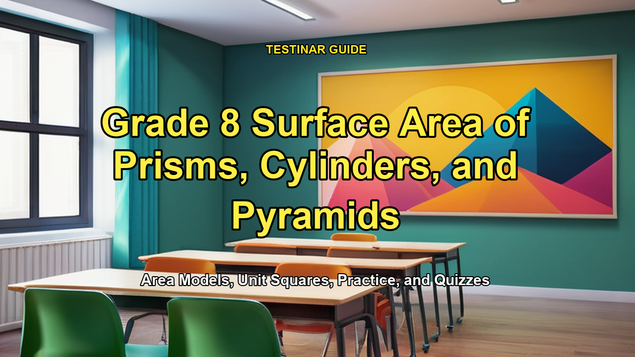 Grade 8 Surface Area of Prisms, Cylinders, and Pyramids