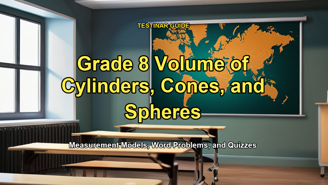 Grade 8 Volume of Cylinders, Cones, and Spheres