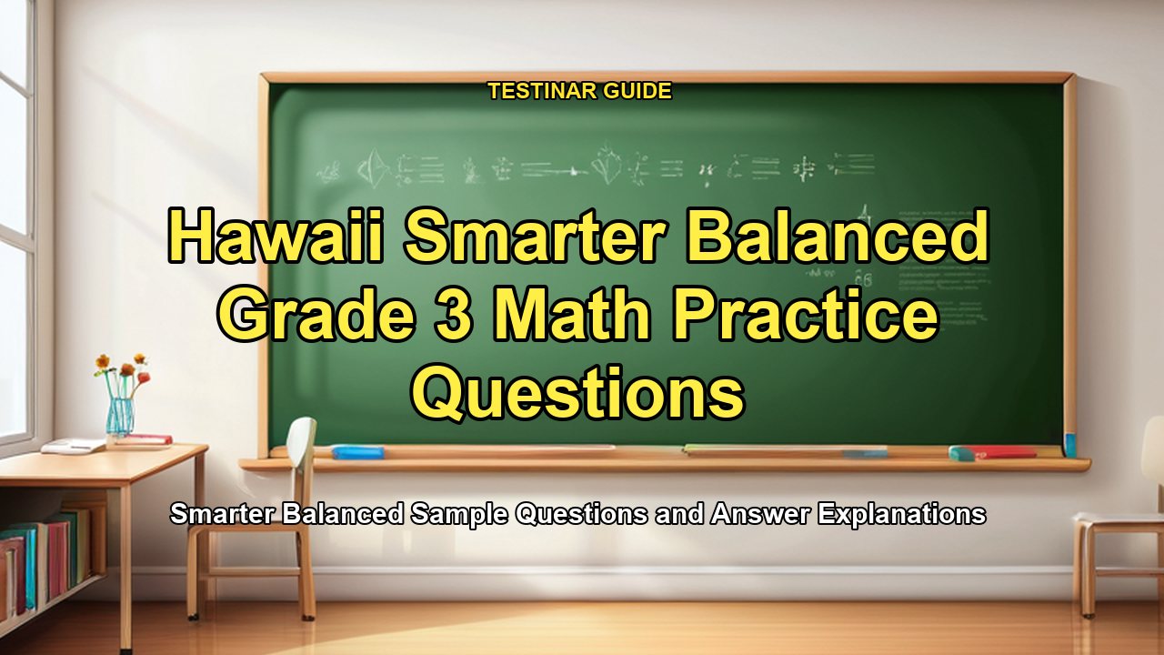 Hawaii Smarter Balanced Grade 3 Math Practice Questions