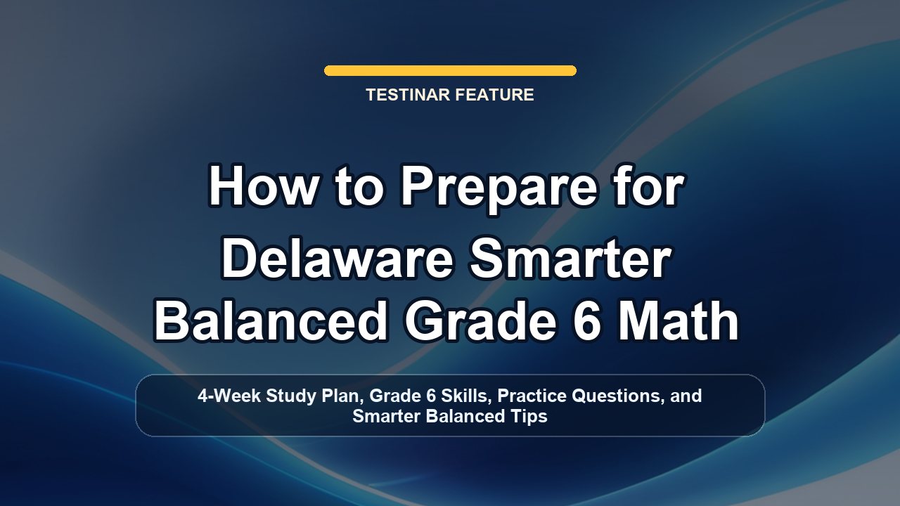 How to Prepare for Delaware Smarter Balanced Grade 6 Math