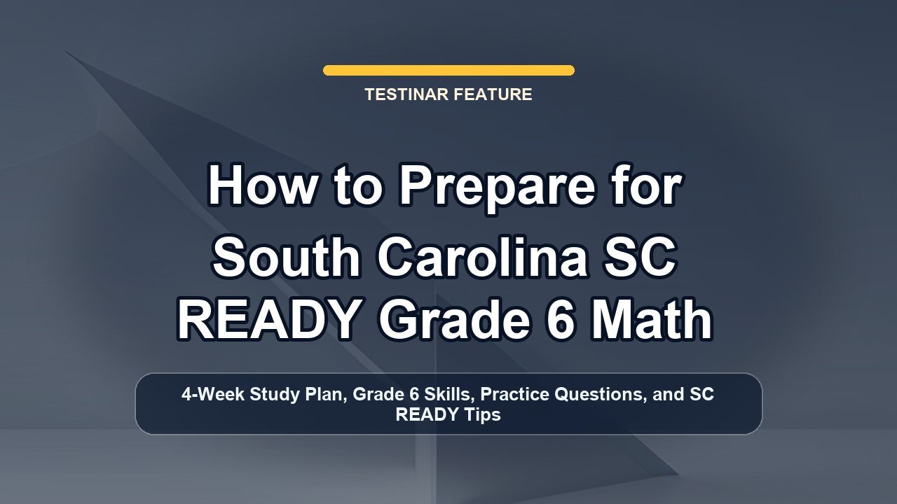 How to Prepare for South Carolina SC READY Grade 6 Math