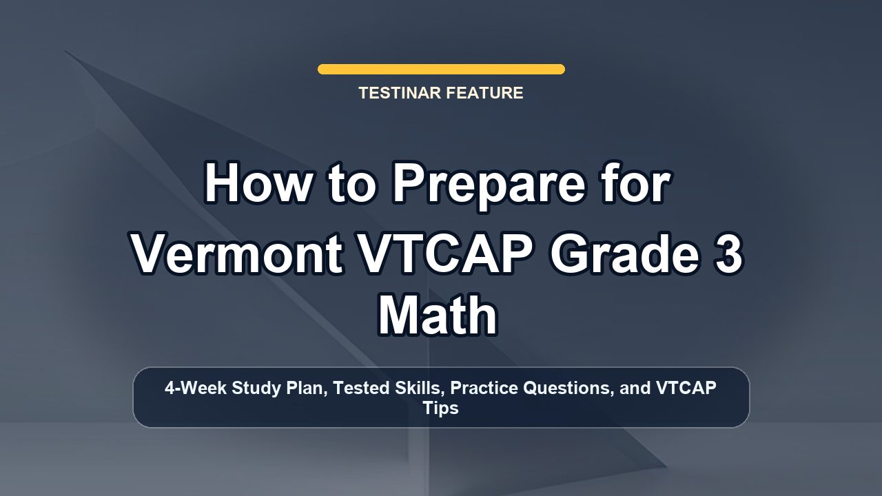 How to Prepare for Vermont VTCAP Grade 3 Math