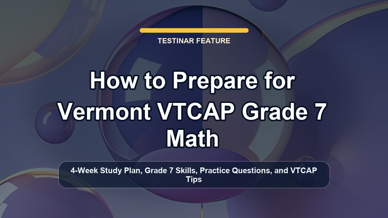 How to Prepare for Vermont VTCAP Grade 7 Math