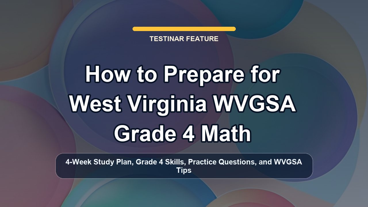 How to Prepare for West Virginia WVGSA Grade 4 Math