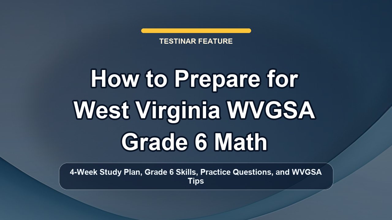 How to Prepare for West Virginia WVGSA Grade 6 Math