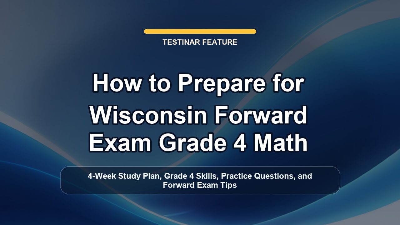 How to Prepare for Wisconsin Forward Exam Grade 4 Math