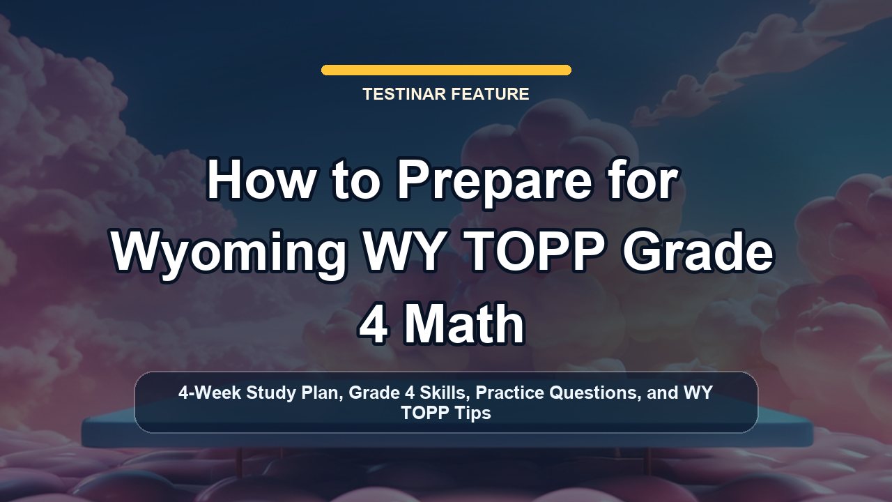 How to Prepare for Wyoming WY TOPP Grade 4 Math