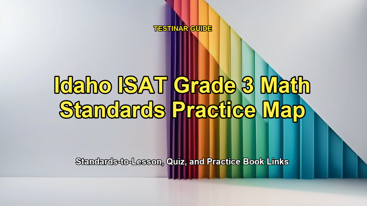 Idaho ISAT Grade 3 Math Standards Practice Map