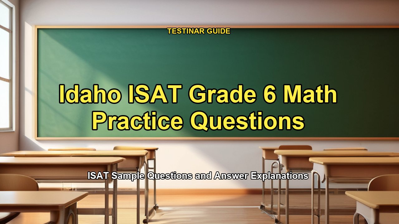 Idaho ISAT Grade 6 Math Practice Questions