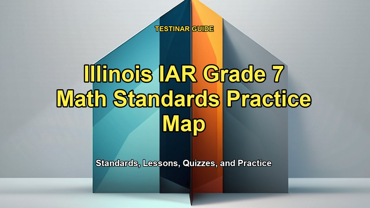 Illinois IAR Grade 7 Math Standards Practice Map