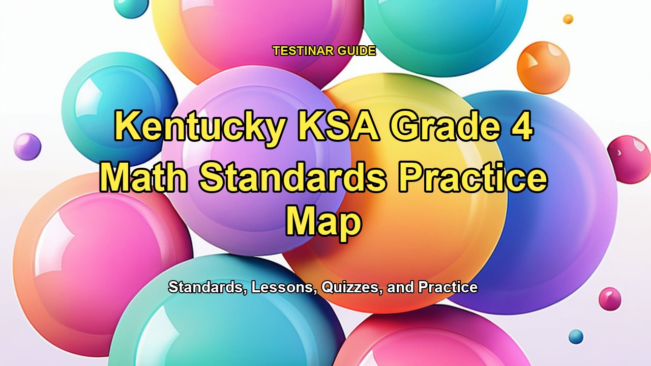 Kentucky KSA Grade 4 Math Standards Practice Map