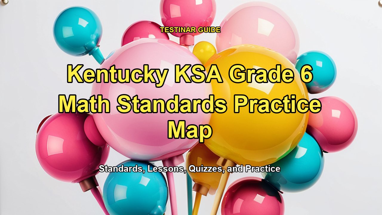 Kentucky KSA Grade 6 Math Standards Practice Map