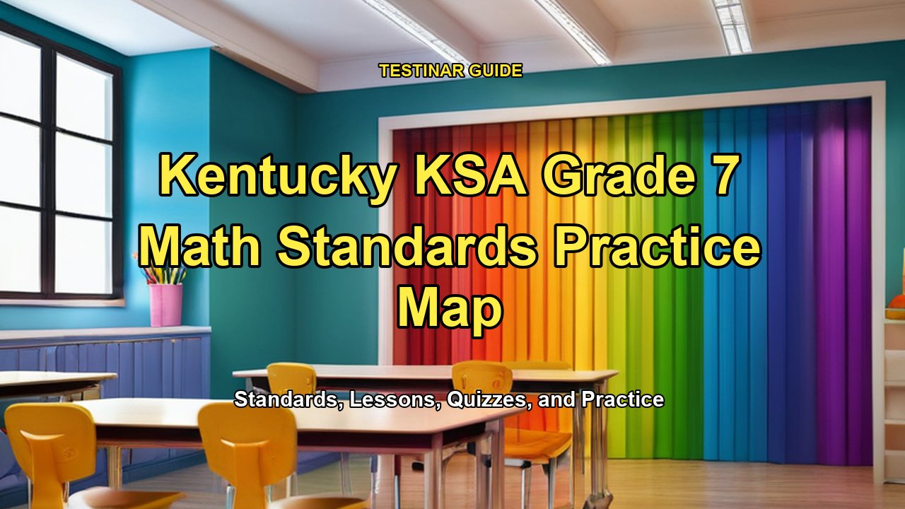 Kentucky KSA Grade 7 Math Standards Practice Map