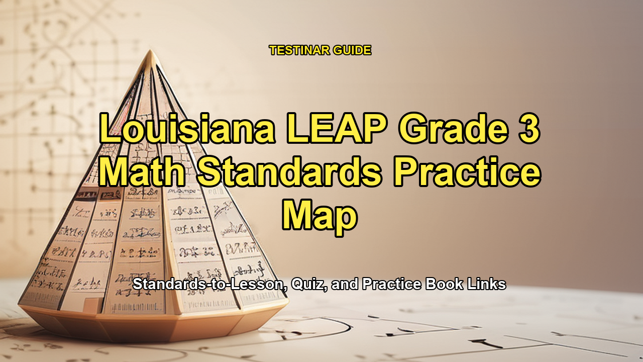 Louisiana LEAP Grade 3 Math Standards Practice Map