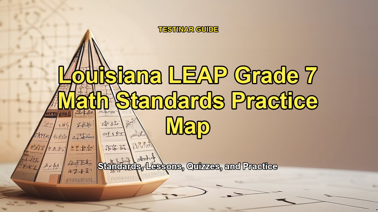 Louisiana LEAP Grade 7 Math Standards Practice Map
