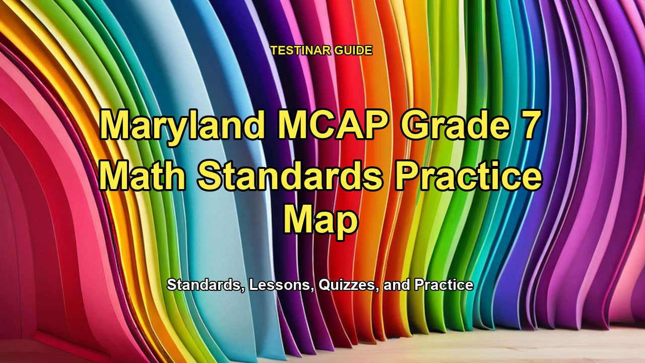 Maryland MCAP Grade 7 Math Standards Practice Map