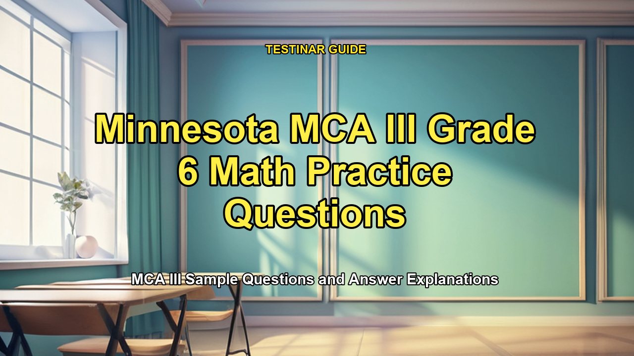 Minnesota MCA III Grade 6 Math Practice Questions