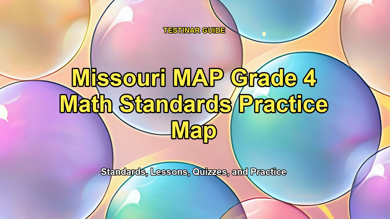 Missouri MAP Grade 4 Math Standards Practice Map