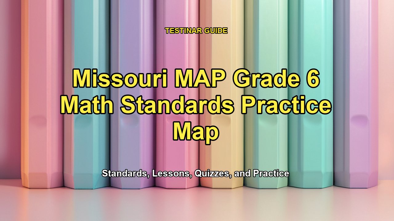Missouri MAP Grade 6 Math Standards Practice Map