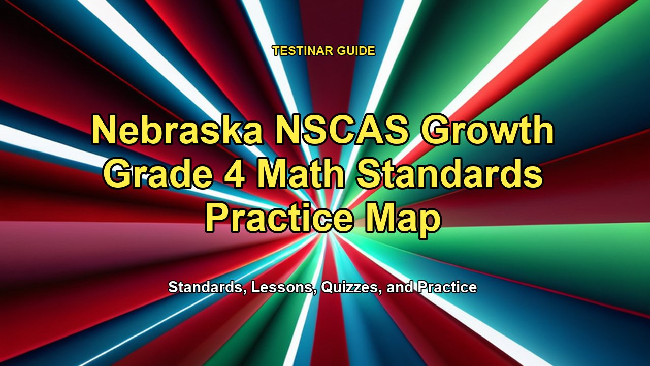 Nebraska NSCAS Growth Grade 4 Math Standards Practice Map