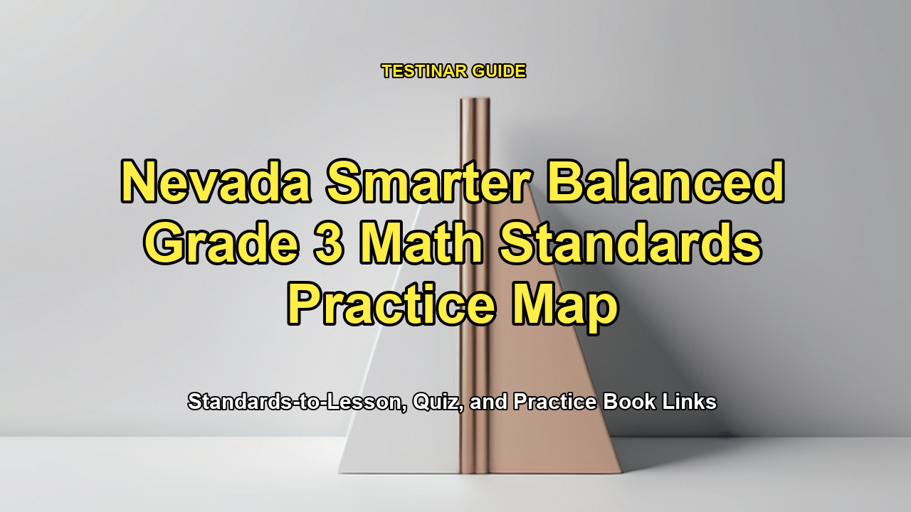 Nevada Smarter Balanced Grade 3 Math Standards Practice Map
