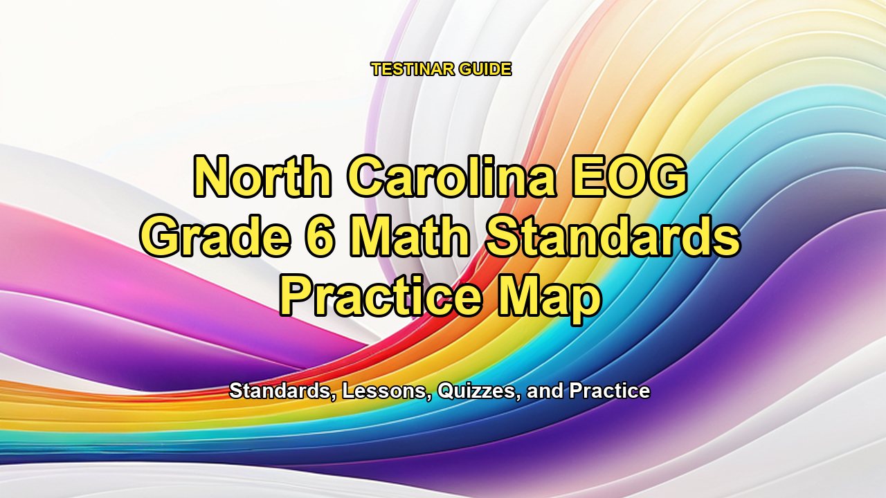 North Carolina EOG Grade 6 Math Standards Practice Map