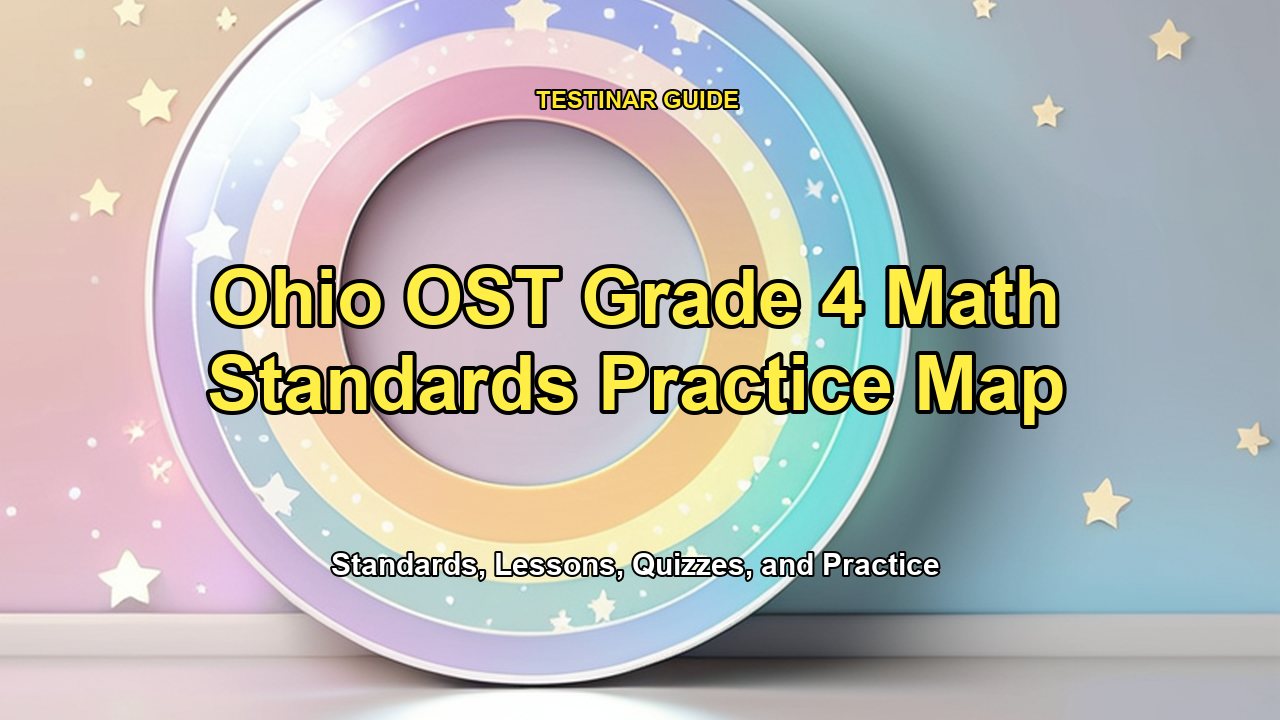Ohio OST Grade 4 Math Standards Practice Map