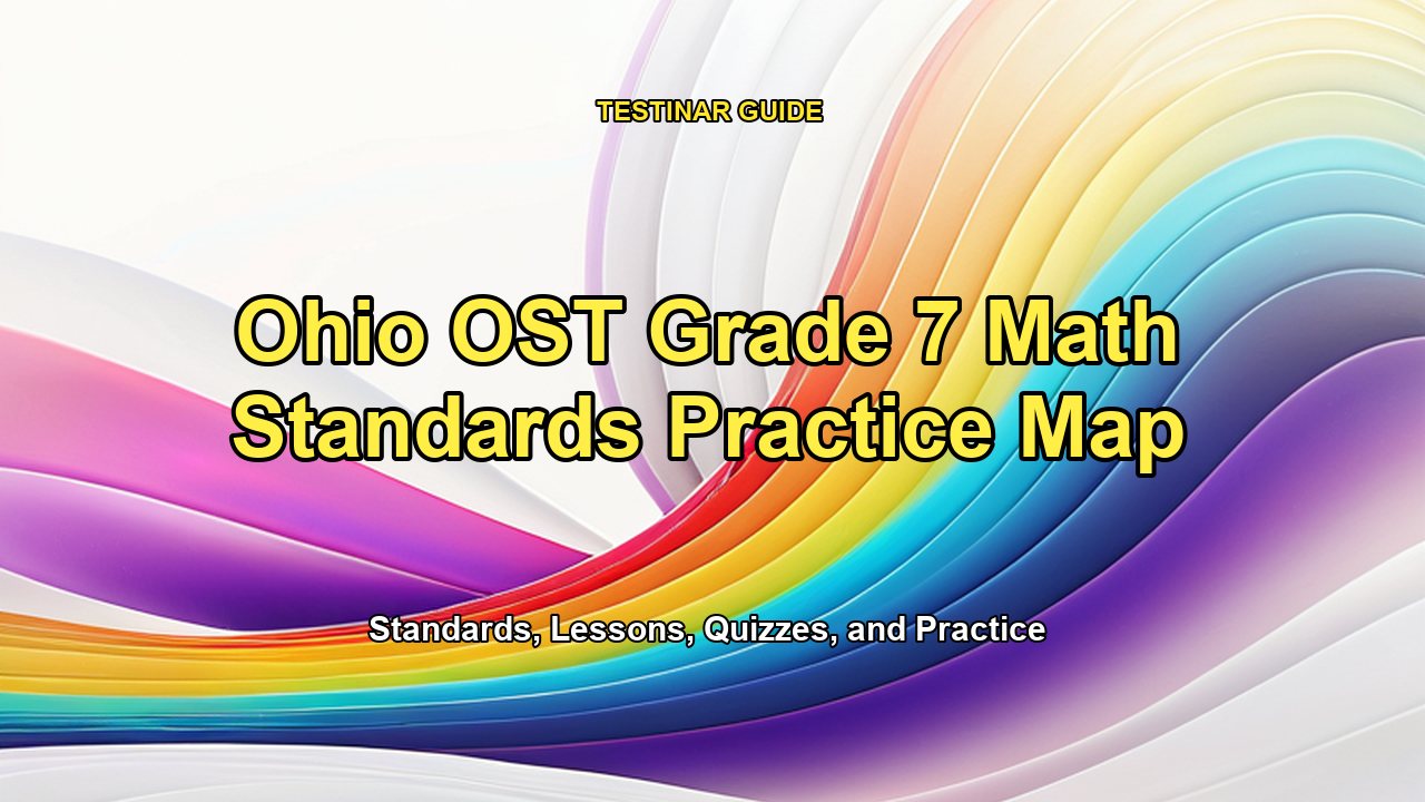 Ohio OST Grade 7 Math Standards Practice Map