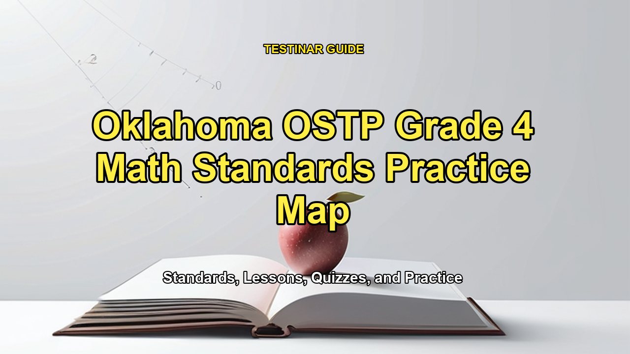 Oklahoma OSTP Grade 4 Math Standards Practice Map