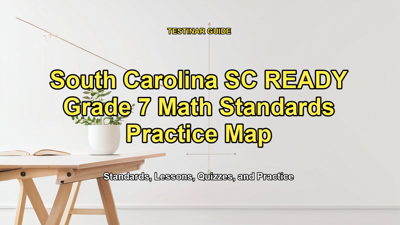 South Carolina SC READY Grade 7 Math Standards Practice Map