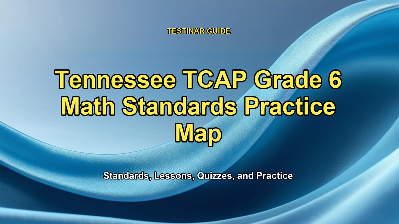 Tennessee TCAP Grade 6 Math Standards Practice Map