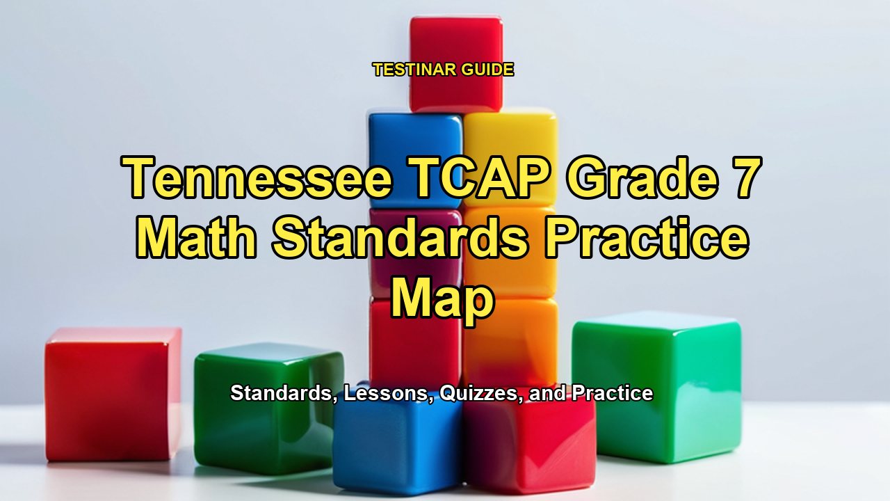 Tennessee TCAP Grade 7 Math Standards Practice Map