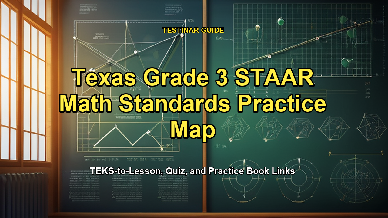 Texas Grade 3 STAAR Math Standards Practice Map