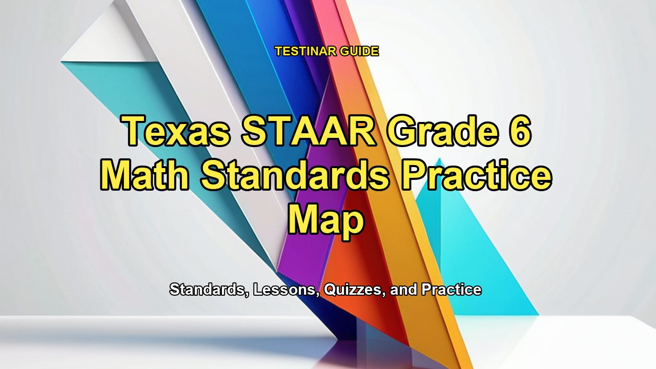 Texas STAAR Grade 6 Math Standards Practice Map