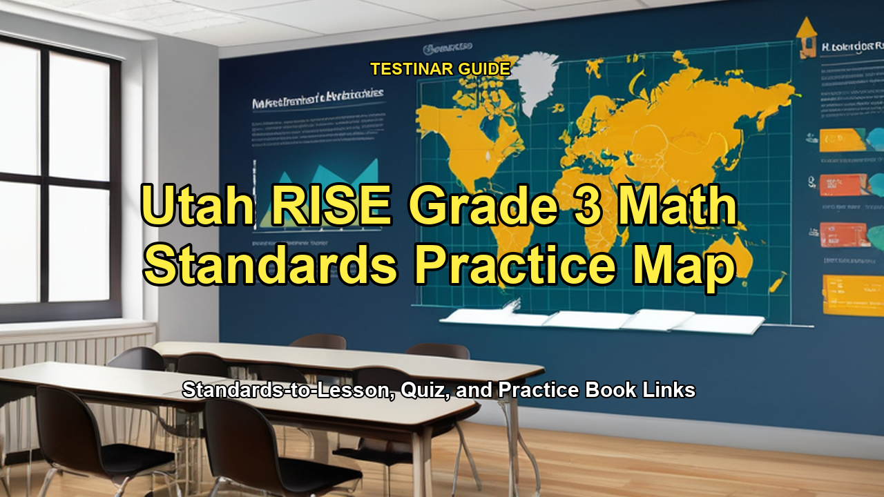 Utah RISE Grade 3 Math Standards Practice Map