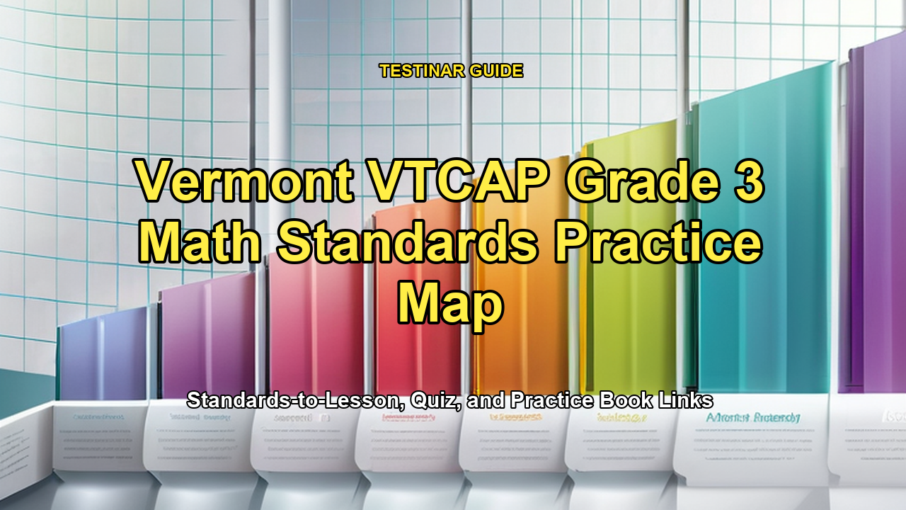 Vermont VTCAP Grade 3 Math Standards Practice Map