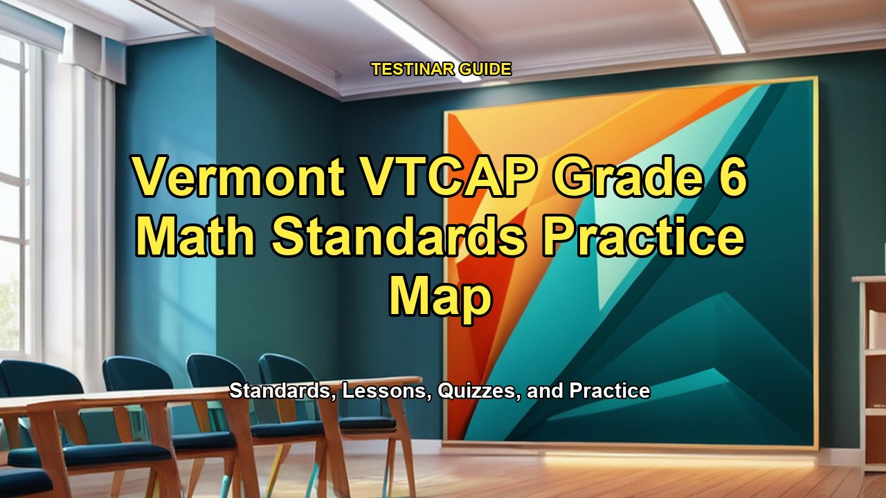 Vermont VTCAP Grade 6 Math Standards Practice Map