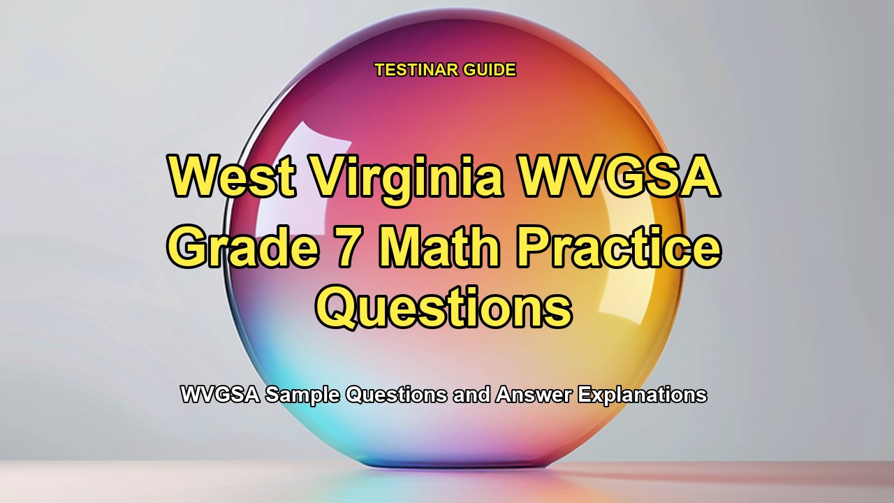 West Virginia WVGSA Grade 7 Math Practice Questions