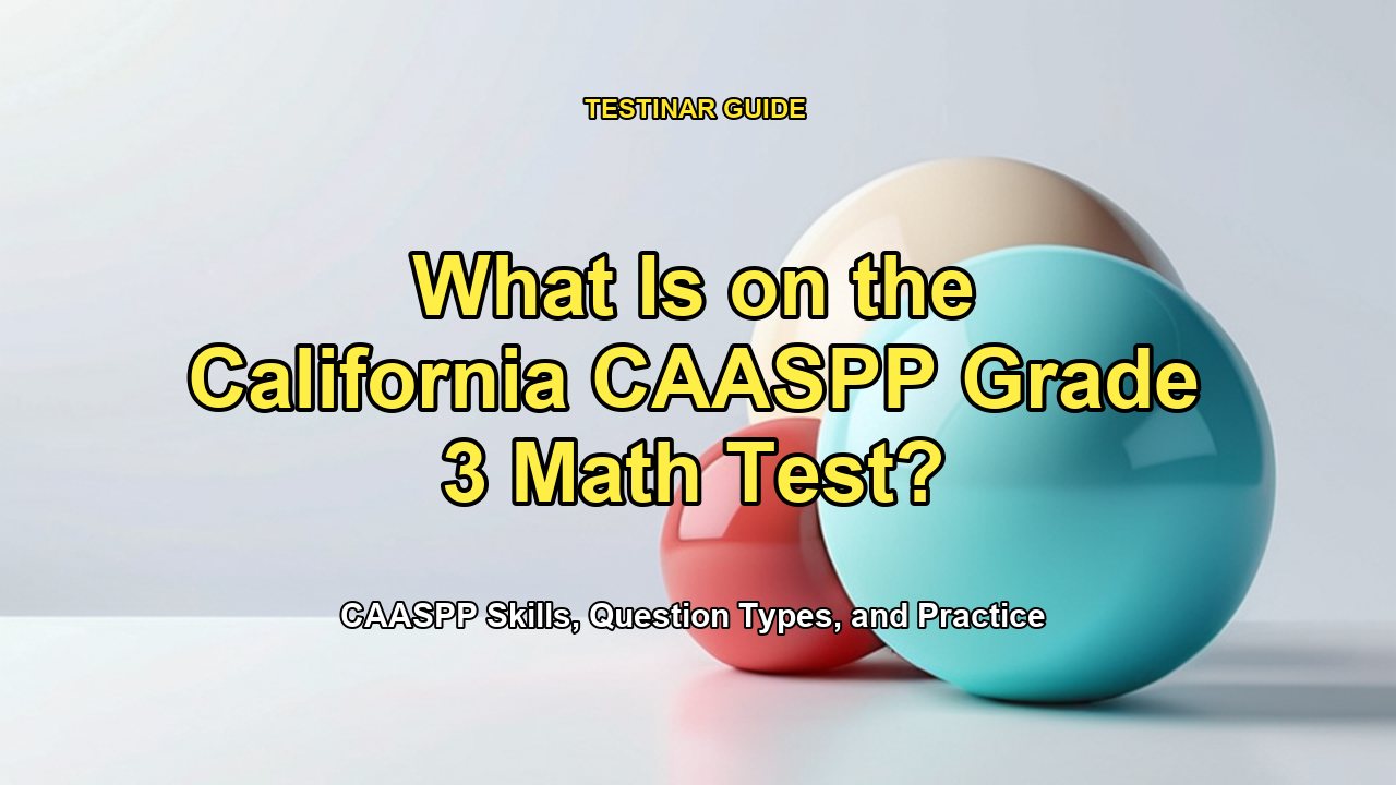 What Is on the California CAASPP Grade 3 Math Test?