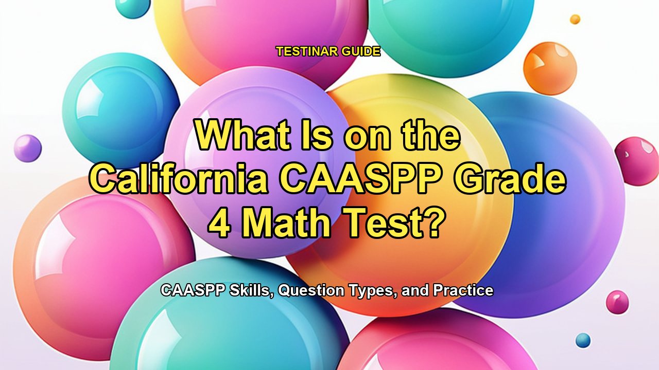 What Is on the California CAASPP Grade 4 Math Test?