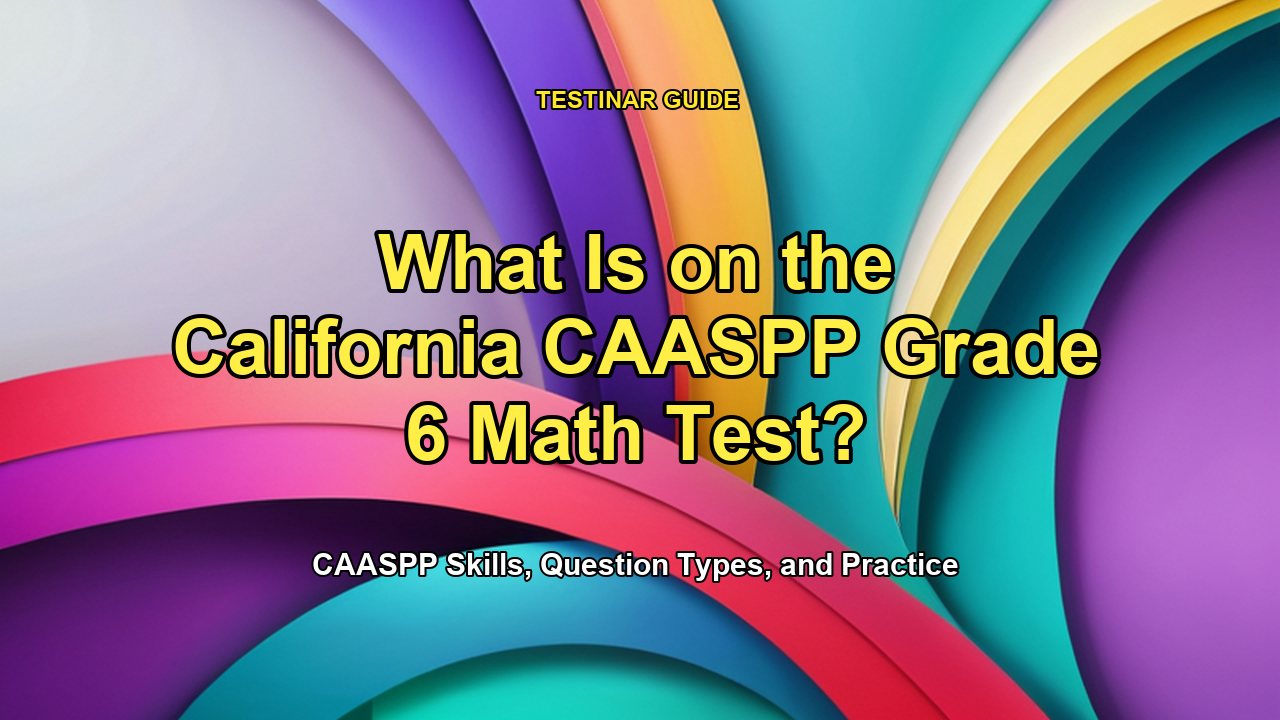 What Is on the California CAASPP Grade 6 Math Test?