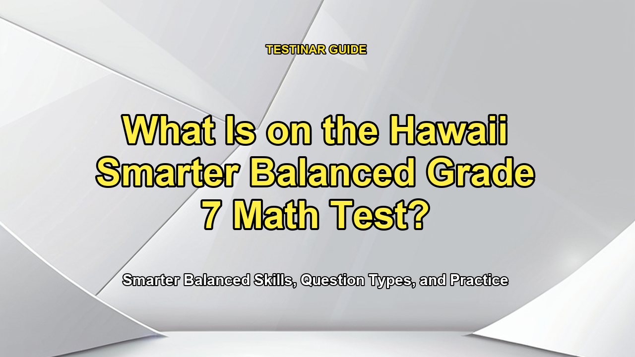 What Is on the Hawaii Smarter Balanced Grade 7 Math Test?