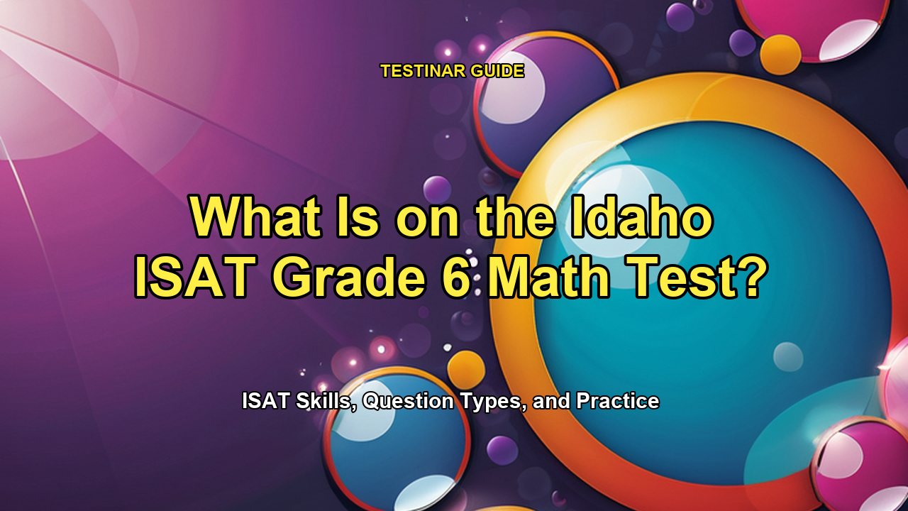 What Is on the Idaho ISAT Grade 6 Math Test?