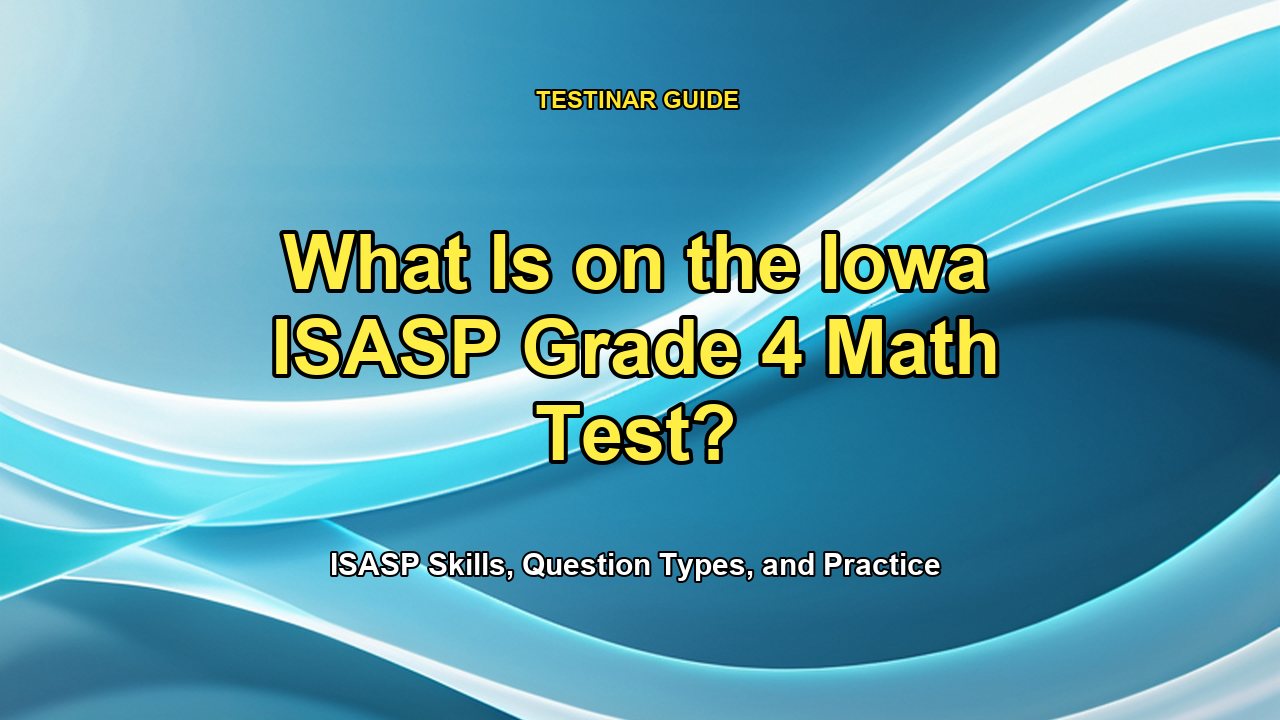 What Is on the Iowa ISASP Grade 4 Math Test?