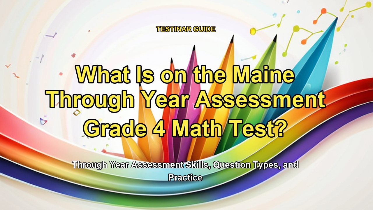 What Is on the Maine Through Year Assessment Grade 4 Math Test?
