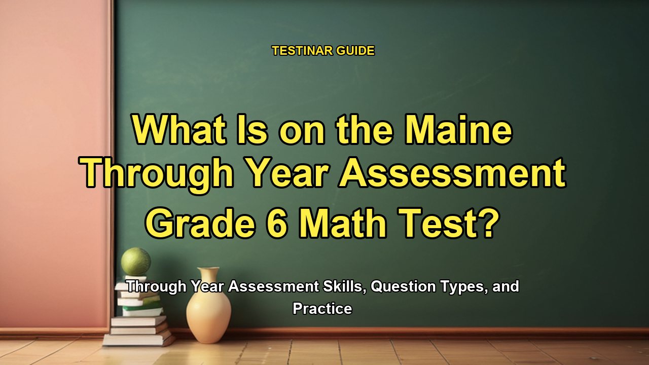 What Is on the Maine Through Year Assessment Grade 6 Math Test?