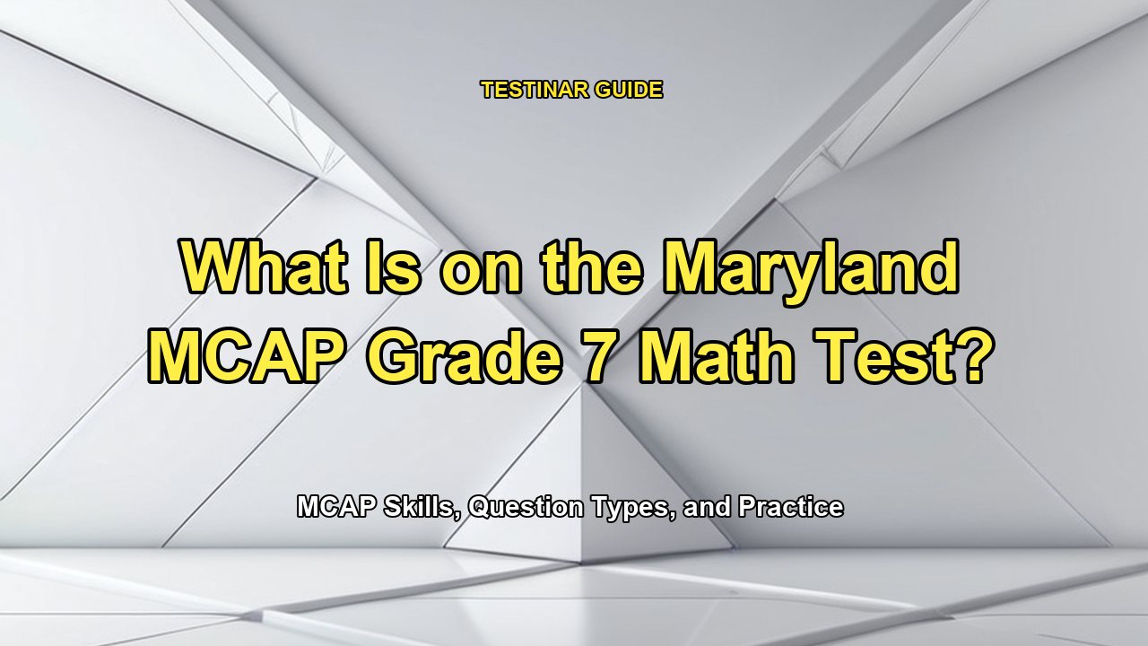 What Is on the Maryland MCAP Grade 7 Math Test?