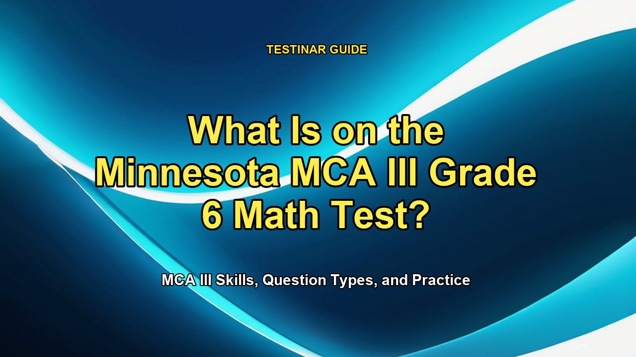 What Is on the Minnesota MCA III Grade 6 Math Test?