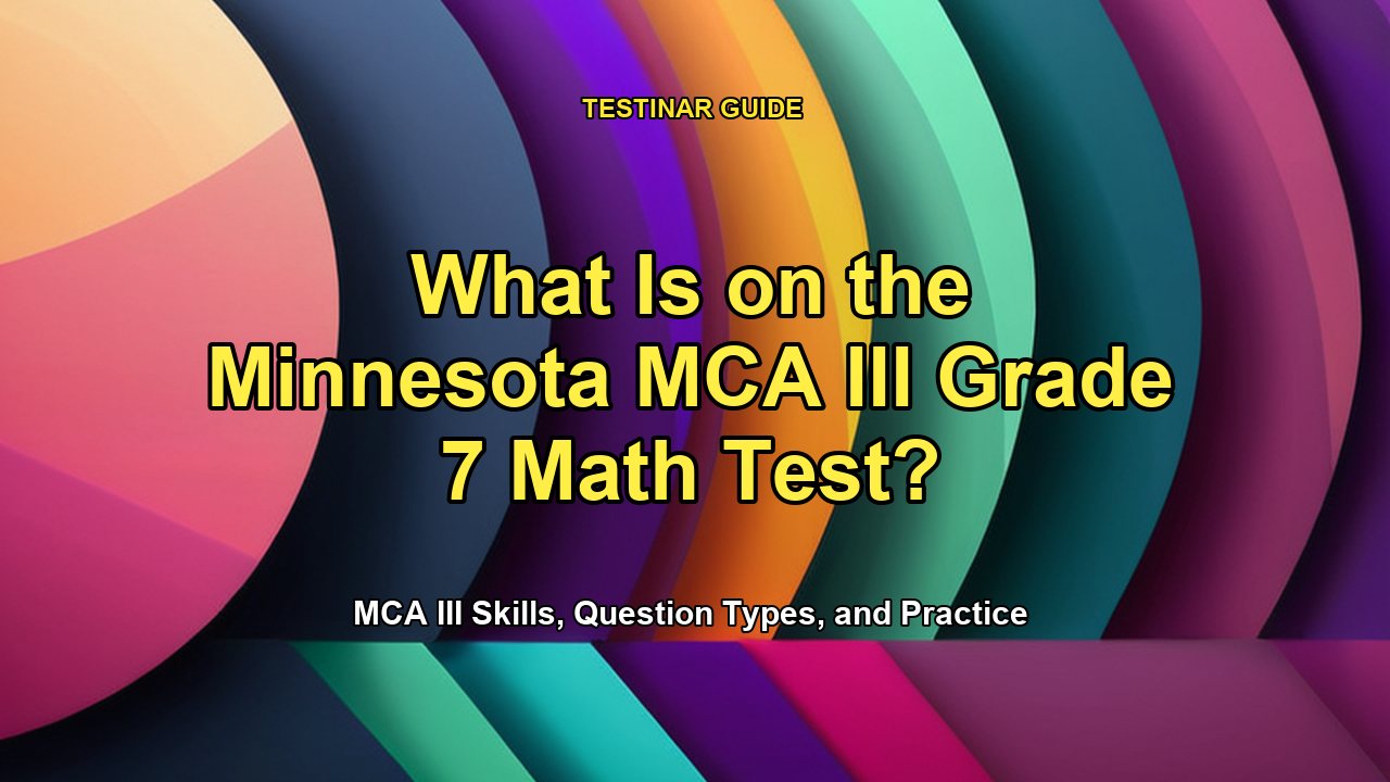 What Is on the Minnesota MCA III Grade 7 Math Test?